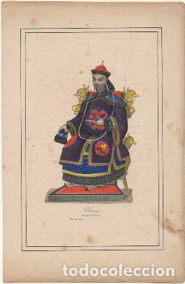 Arte: LITOGRAFIA ORIGINAL. PEKING. MANDARIN CHINOIS G-TIPYCOST-136