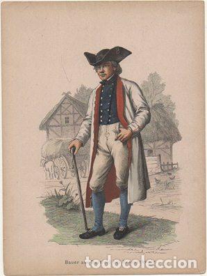 Arte: LITOGRAFIA ORIGINAL. BAUER AUS BORTFELD BEI BRAUNSCHWEIG G-TIPYCOST-174