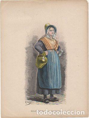 Arte: LITOGRAFIA ORIGINAL. MILCHM&Auml;CHEN AUS ANTWERPEN G-TIPYCOST-178