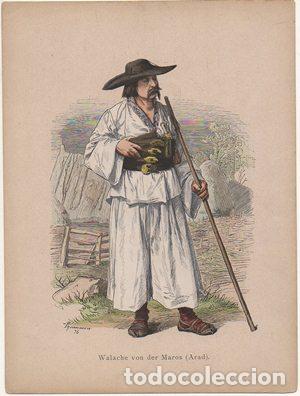 Art: LITOGRAFIA ORIGINAL. WALACHE VON DER MAROS. ARAD G-TIPYCOST-188