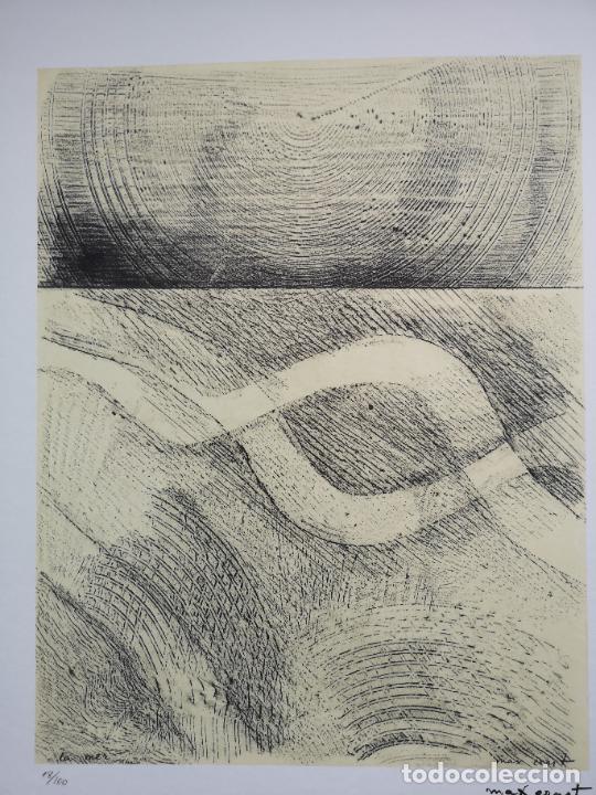 Arte: Litograf&iacute;a abstracta titulada La Mer de Max Ernst - Foto 4