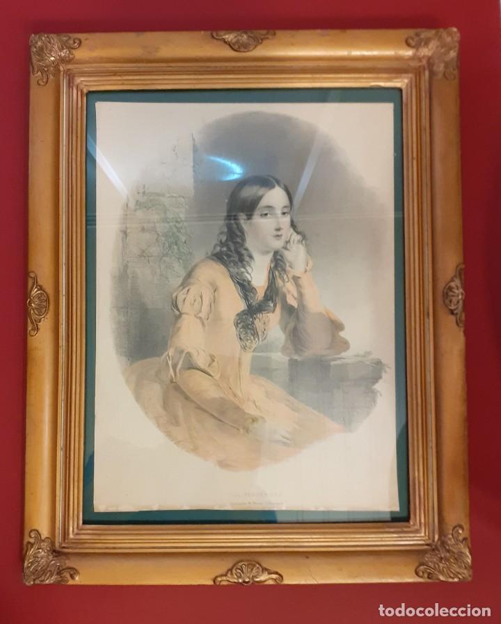 Arte: cuadro ingl&eacute;s litograf&iacute;a antigua - Foto 22