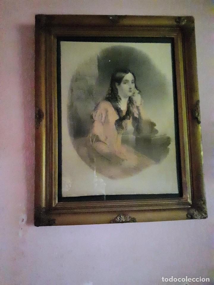 Arte: cuadro ingl&eacute;s litograf&iacute;a antigua - Foto 23