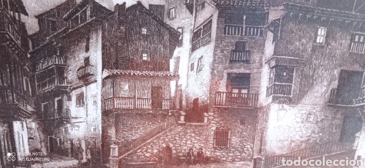 Art: VICTOR ARMI&Ntilde;ANA: Litografia original prueba de autor - Plaza de Albarracin