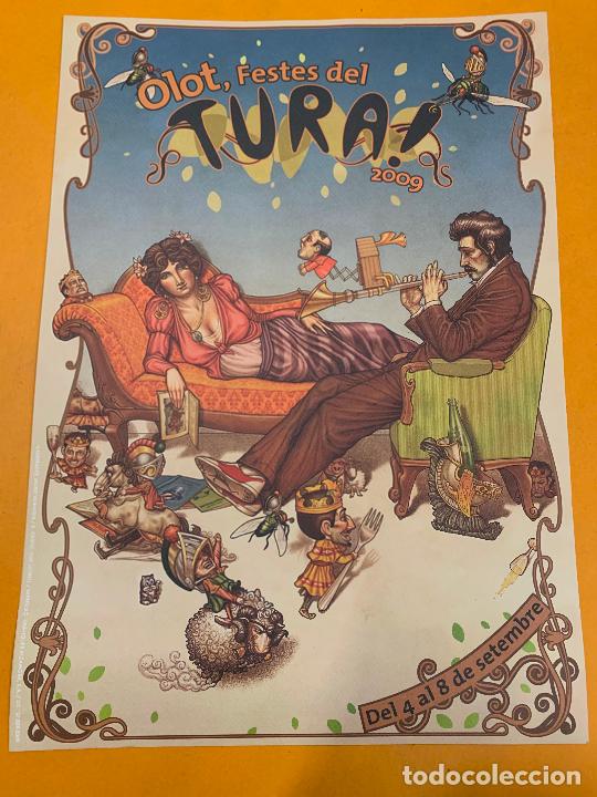 Arte: CARTEL OLOT FESTES DEL TURA 2009. litografia. Ideal enmarcar. EDICION LIMITADA. mide 30X42cms