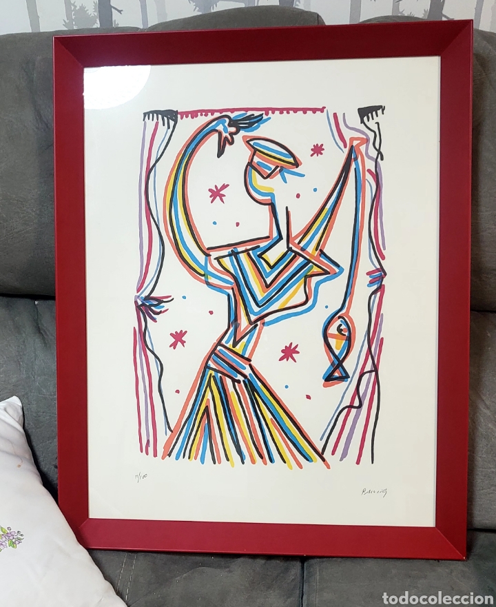 Arte: Litografia de Rafael Alberti, firmada y numerada.