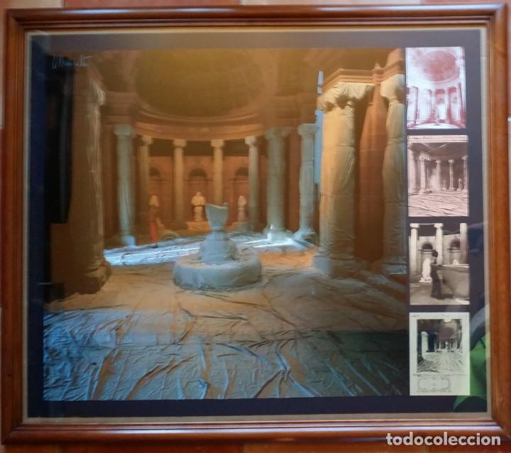 Arte: Christo y Jeanne Claude: Wrapped Vestibule, firmado, collage - Foto 2