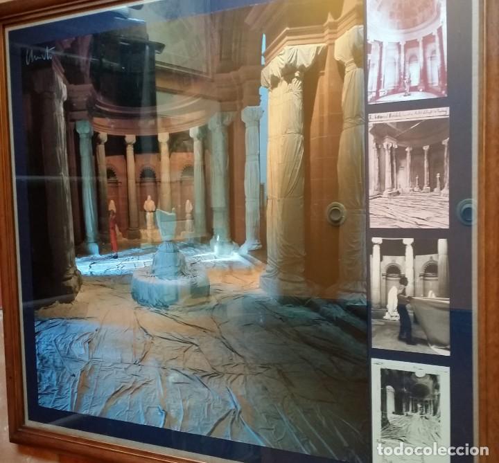 Arte: Christo y Jeanne Claude: Wrapped Vestibule, firmado, collage - Foto 1