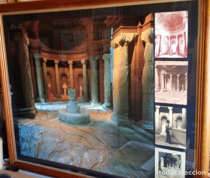 Arte: Christo y Jeanne Claude: Wrapped Vestibule, firmado, collage - Foto 4
