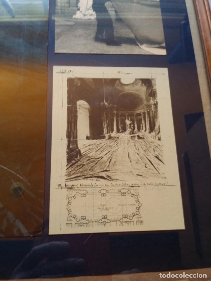 Arte: Christo y Jeanne Claude: Wrapped Vestibule, firmado, collage - Foto 11