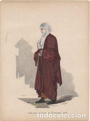 Arte: LITOGRAFIA DE TIPOS Y COSTUMBRES. ARMENISCHER FRAU AUS KONSTANTINOPEL G-TIPYCOST-209