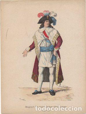 Arte: LITOGRAFIA DE TIPOS Y COSTUMBRES. MITGLIED DES FRANZ&Ouml;SISCHEN DIRECTORIUMS. 1795-99 G-TIPYCOST-212