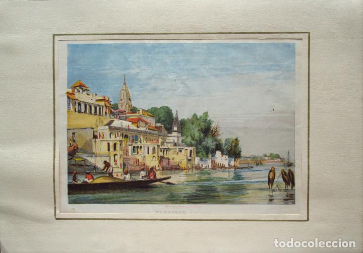 Arte: Litograf&iacute;a de William Carpenter coloreada. 1850 - Foto 1