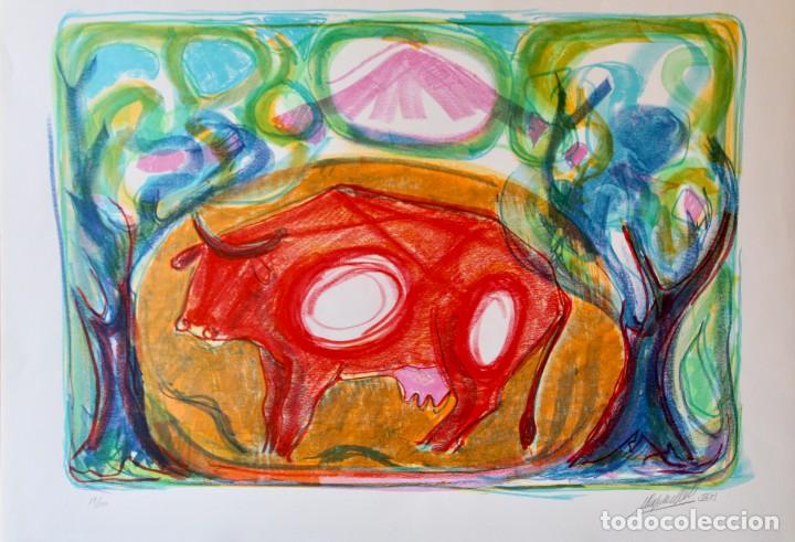 Arte: &rdquo;La vaca roja&rdquo; de Manuel Capdevilla i Massana - Foto 1
