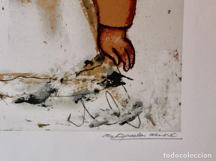 Arte: &rdquo;La nina&rdquo;, Litograf&iacute;a de Aguilar Mor&eacute; - Foto 3