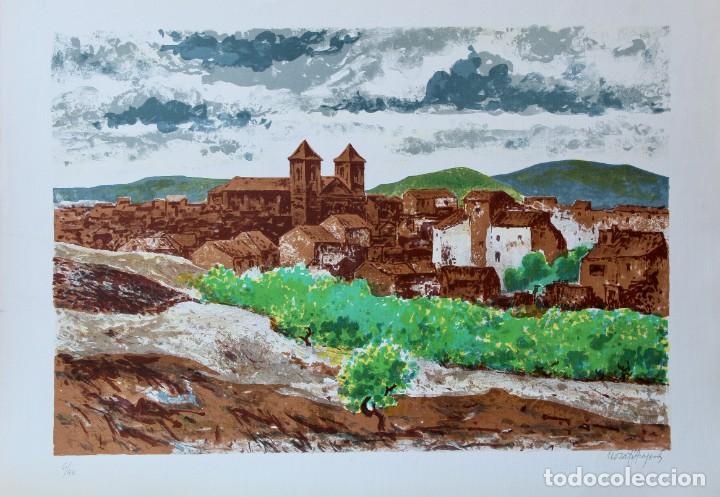 Arte: &rdquo;Cornudella&rdquo;, Litograf&iacute;a de Morat&oacute; Aragon&eacute;s - Foto 1