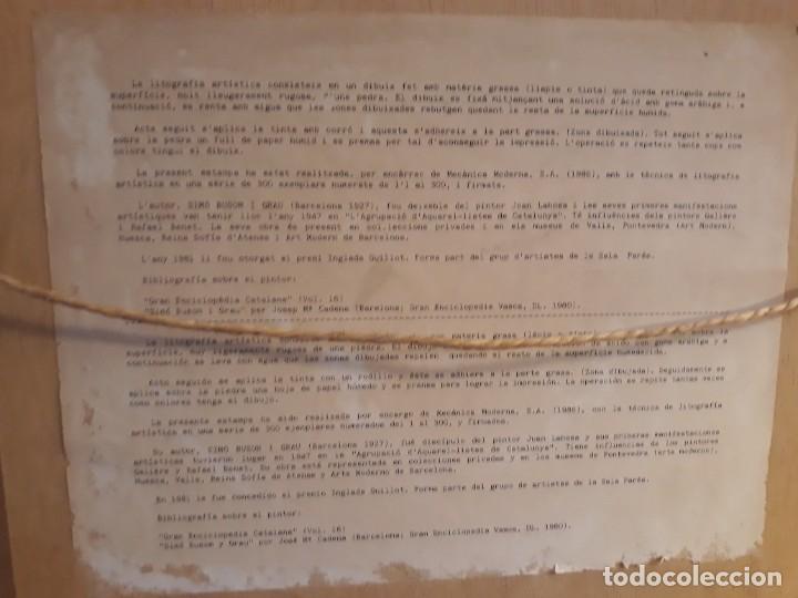 Arte: Litograf&iacute;a SImon BUSON I GRAU - Foto 3