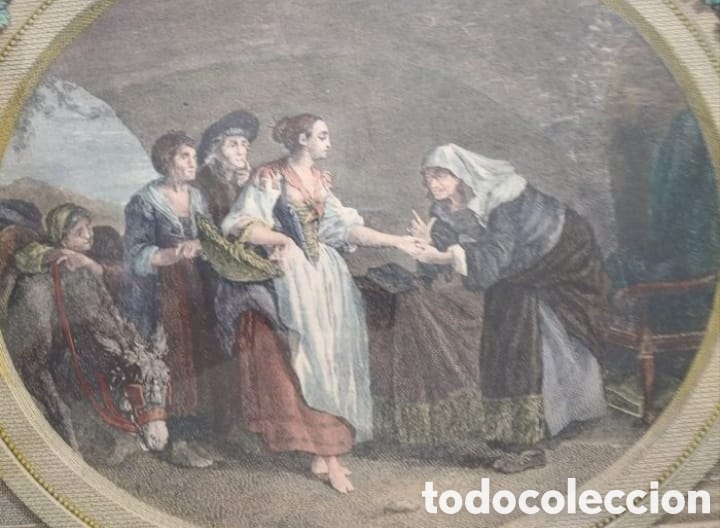 Arte: Litograf&iacute;a original Barroca con sellos - Foto 3