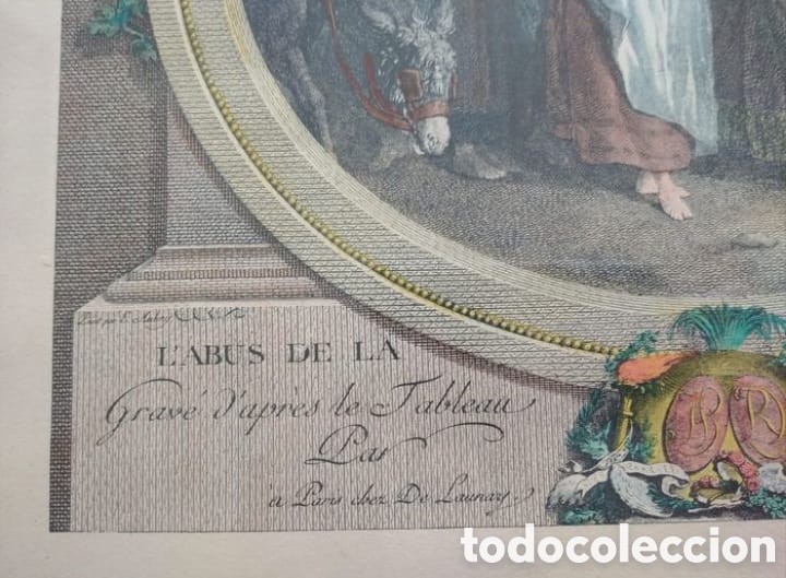 Arte: Litograf&iacute;a original Barroca con sellos - Foto 5