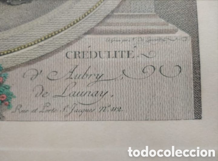 Arte: Litograf&iacute;a original Barroca con sellos - Foto 7