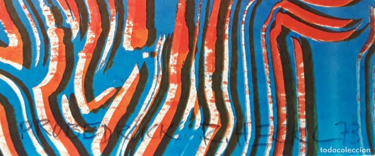 Arte: LSD, Composicion psicod&eacute;lica de 1973, firmada - Foto 2