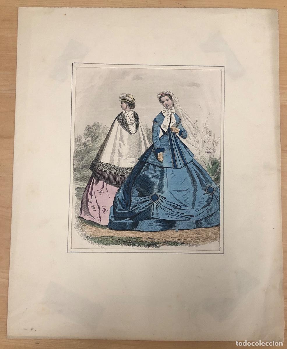 Art: LITOGRAFIA LA MODA ELEGANTE. SIGLO XIX