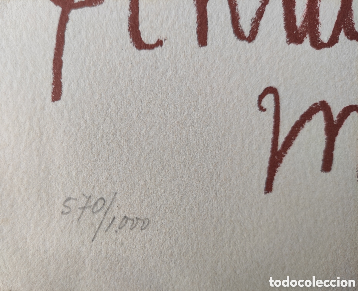 Arte: Picasso edici&oacute;n original de lujo, numerado a mano - Foto 2