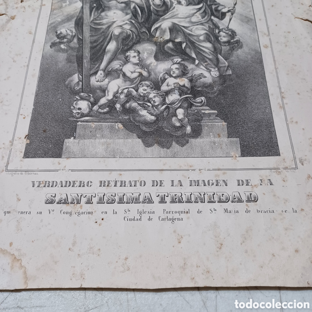 Arte: Litogragia Sant&iacute;sima Trinidad de Gibernau? - Foto 3