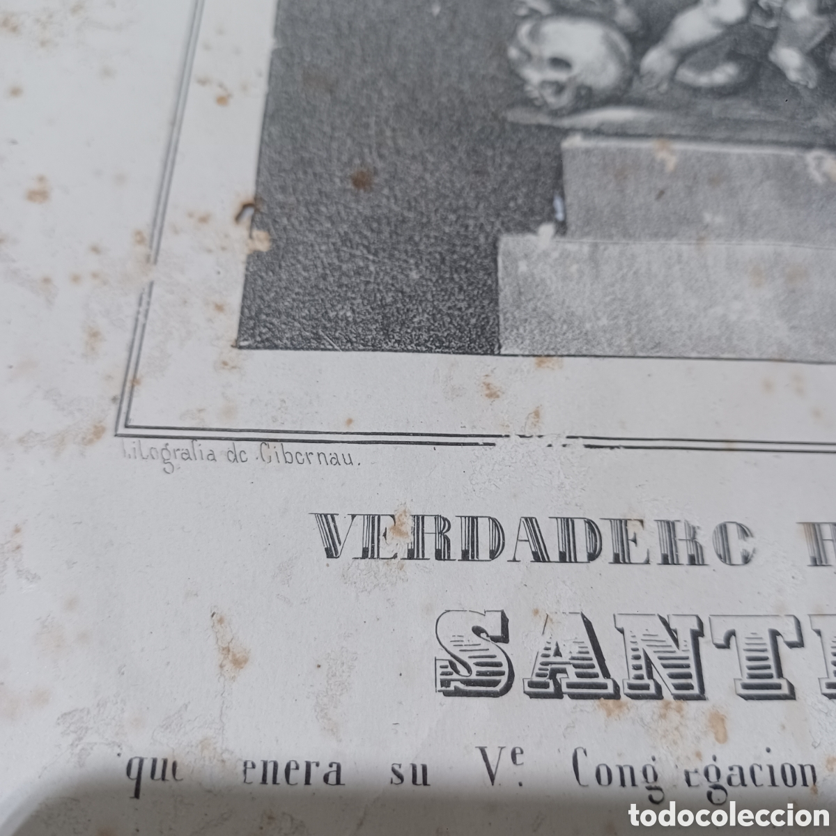Arte: Litogragia Sant&iacute;sima Trinidad de Gibernau? - Foto 4