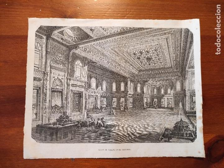 Arte: Salon de verano en el serrallo - 24x19