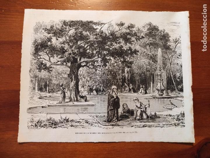 Arte: Mirador de las mujeres del serrallo en la fuente de los tilos - 24x19