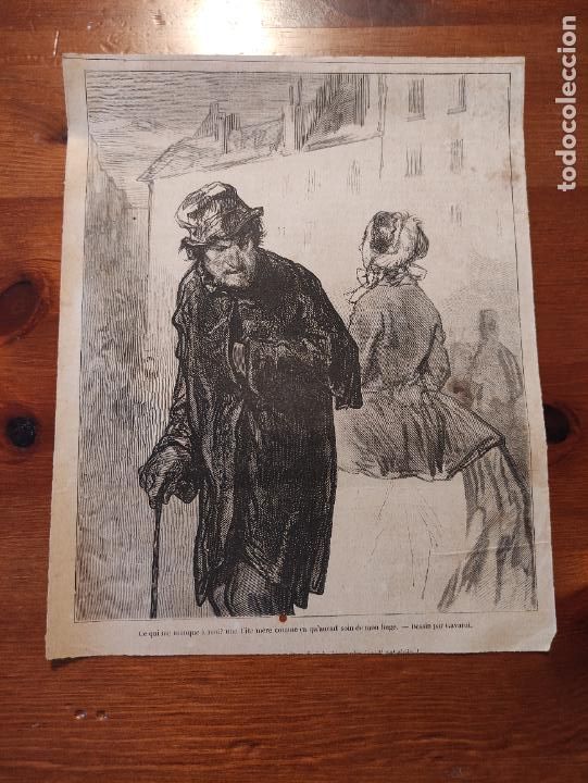 Arte: Ce qui me manque a moi? Une t&rsquo;ite mere comme &ccedil;a qu&rsquo;aurart soin de mon linge Dessin par Gavarni 22x18