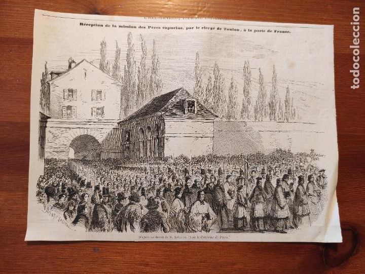 Arte: Reception de la mission des Peres capucins, par le elerge de Toulon, a la porte de France - 25x18