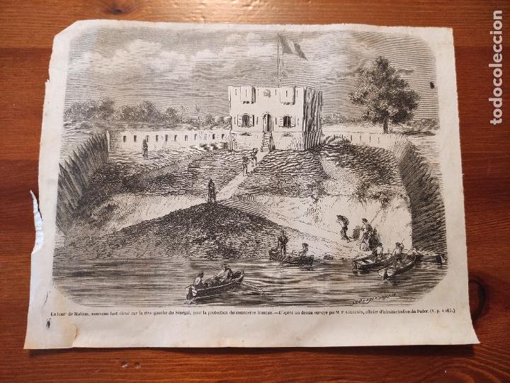 Kunst: La tour de Matam, nouveau fort eleve sur la rive gauche du Senegal - 25x19