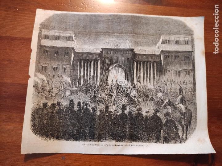 Arte: Depart, aux flambeaux, du corps legislatif pour Saint-cloud, le 1er decembre 1852 - 25x21