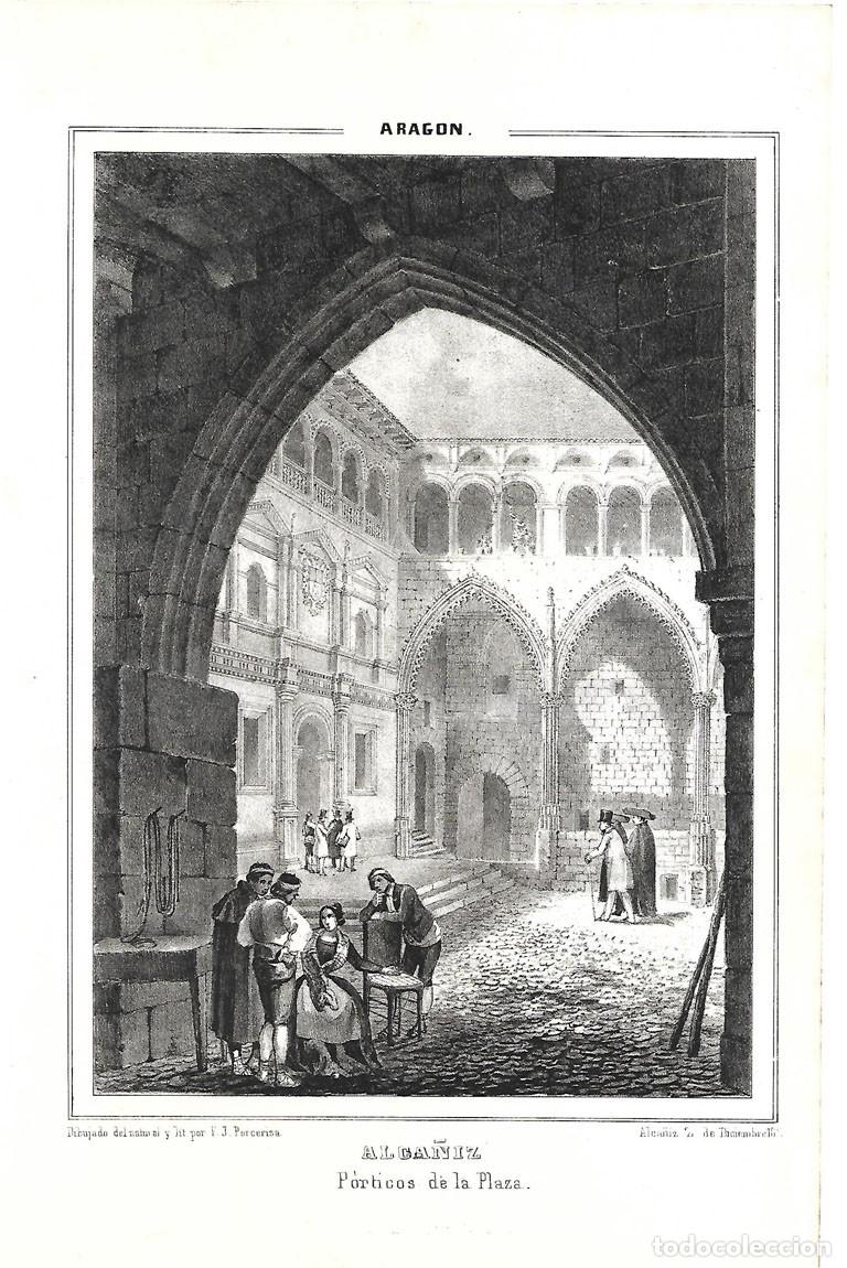 Arte: Vista del siglo XIX de Alca&ntilde;iz