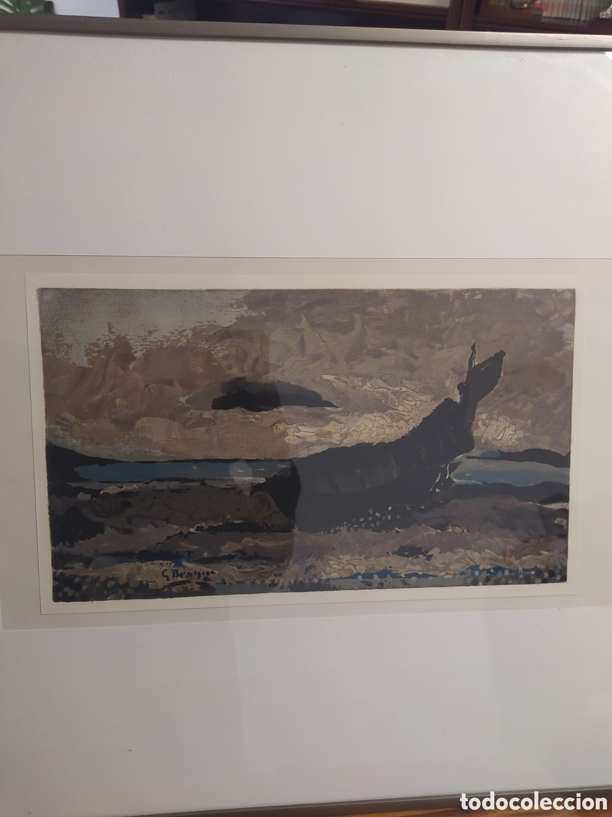 Arte: LITOGRAF&Iacute;A GEORGE BRAQUE enmarcada - Foto 2
