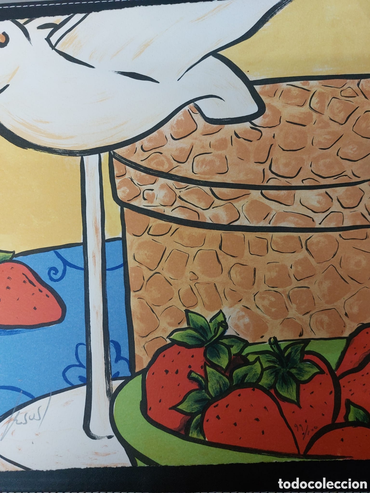 Arte: MARC. JESUS LITOGRAFIA 30X30 ORIGINAL FIRMADA