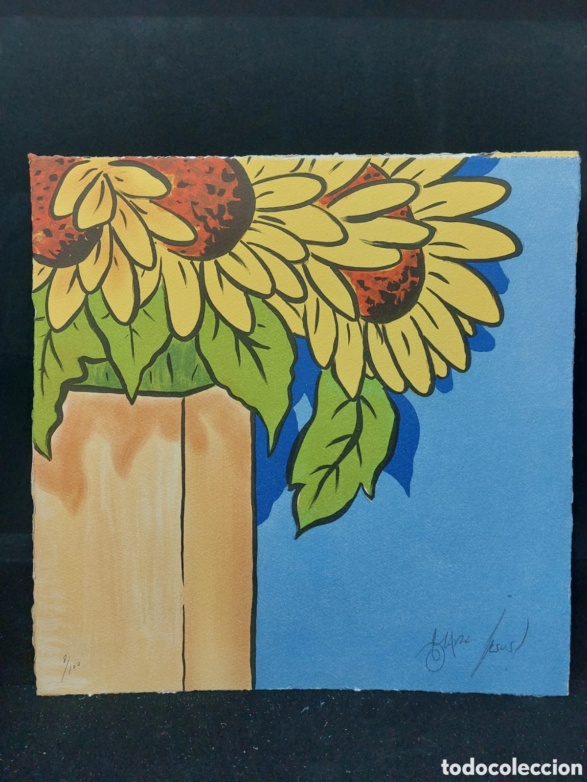 Arte: MARC. JESUS LITOGRAFIA 30X30 ORIGINAL FIRMAD