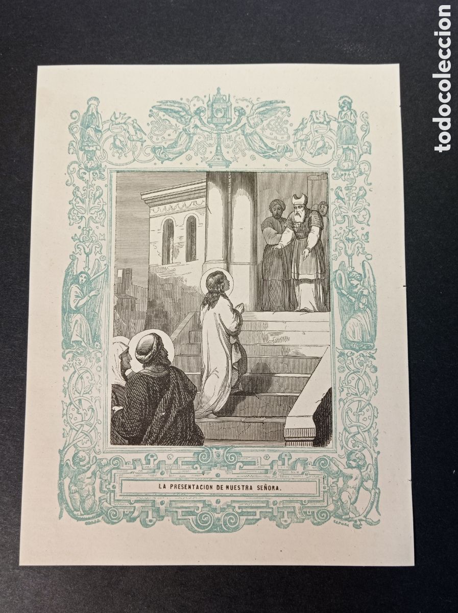 Arte: ANTIGUA LITOGRAF&Iacute;A LA PRESENTACI&Oacute;N DE NUESTRA SE&Ntilde;ORA 1853