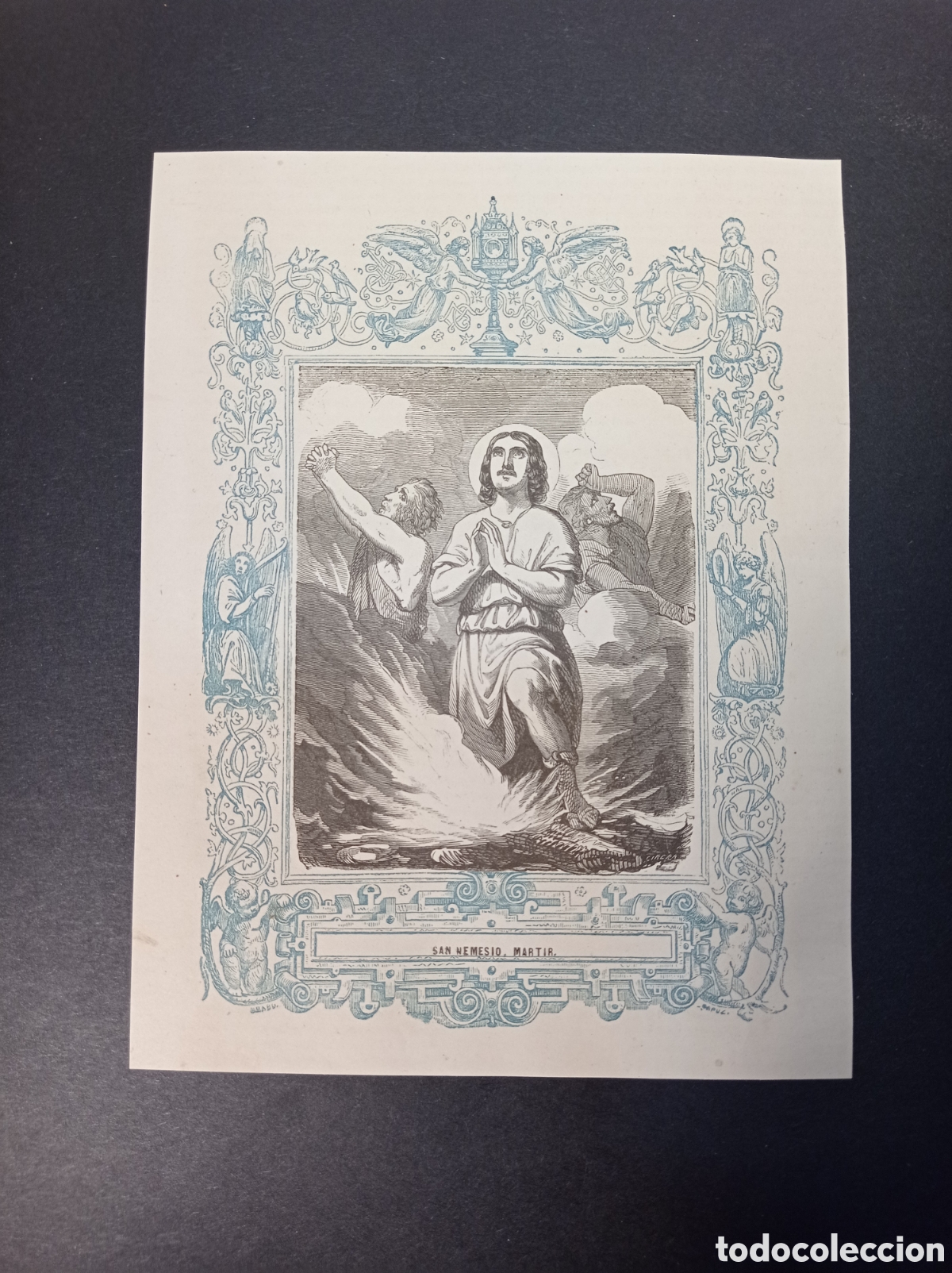 Arte: ANTIGUA LITOGRAF&Iacute;A SAN NEMESIO M&Aacute;RTIR 1853