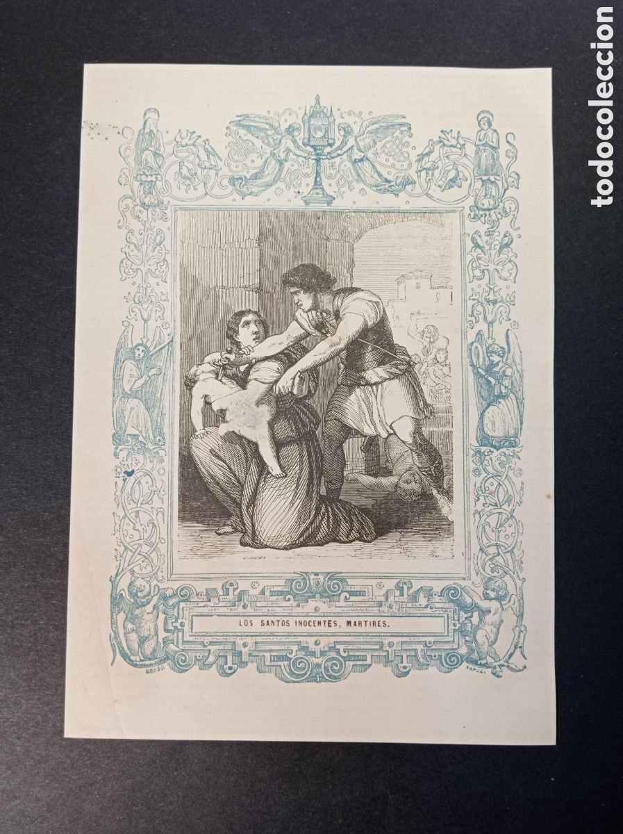 Arte: ANTIGUA LITOGRAF&Iacute;A LOS SANTOS INOCENTES M&Aacute;RTIRES 1853