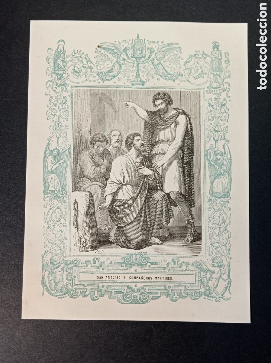 Arte: ANTIGUA LITOGRAF&Iacute;A SAN ANTONIO Y COMPA&Ntilde;EROS M&Aacute;RTIRES 1.853