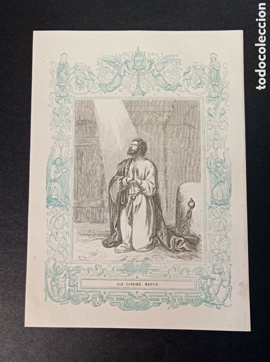 Arte: ANTIGUA LITOGRAF&Iacute;A SAN C&Aacute;NDIDO M&Aacute;RTIR 1853