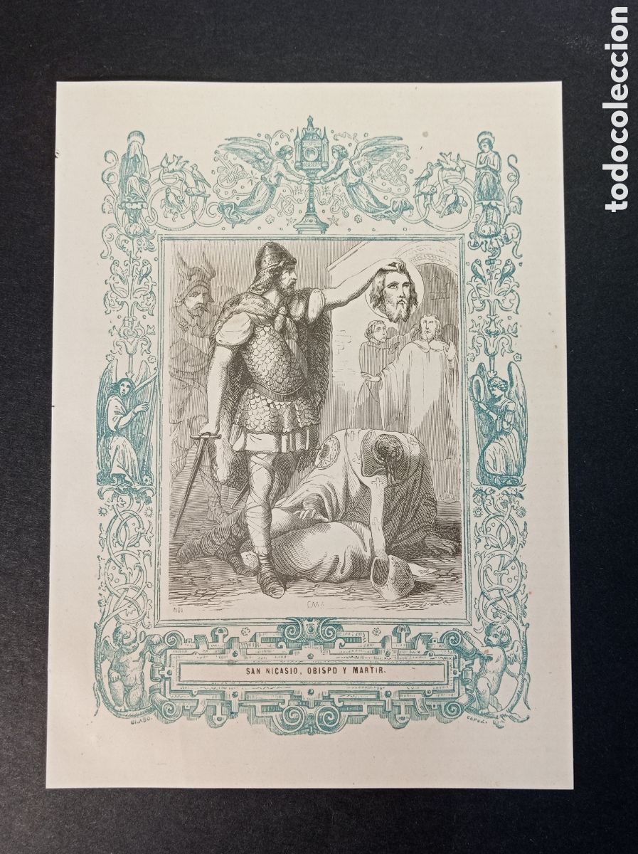 Arte: ANTIGUA LITOGRAF&Iacute;A SAN NICASIO OBISPO Y MART&Iacute;N 1853