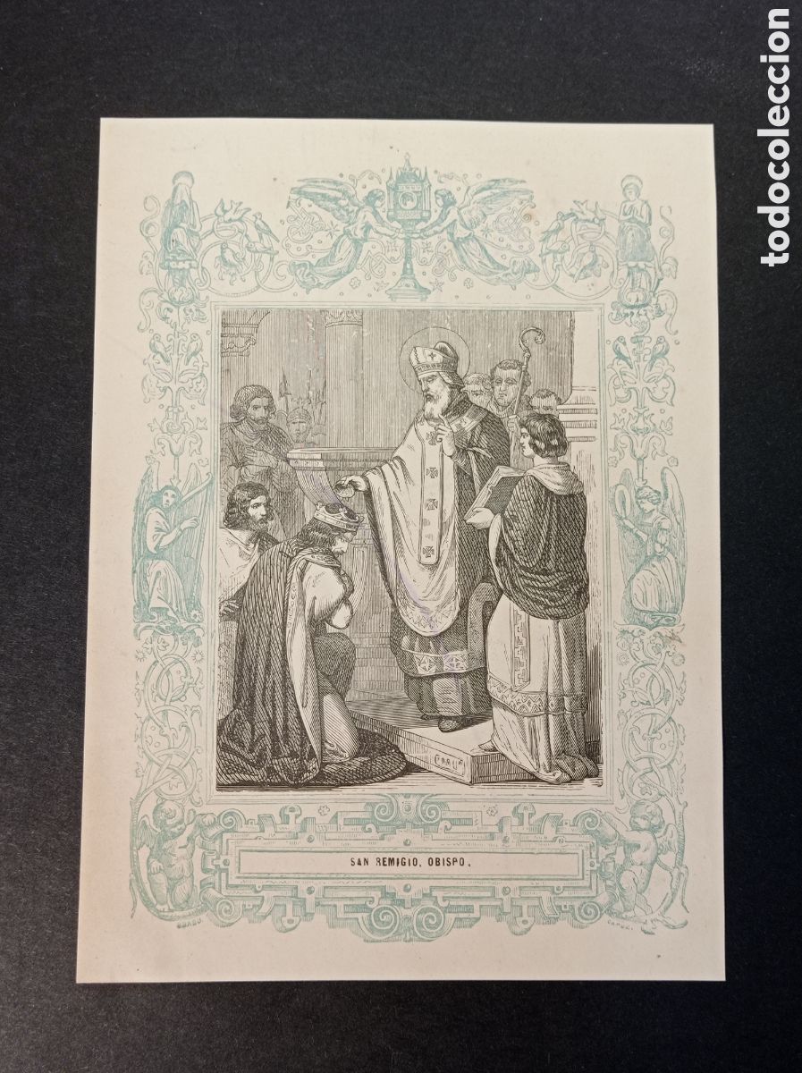 Kunst: ANTIGUA LITOGRAF&Iacute;A SAN REMIGIO OBISPO 1853