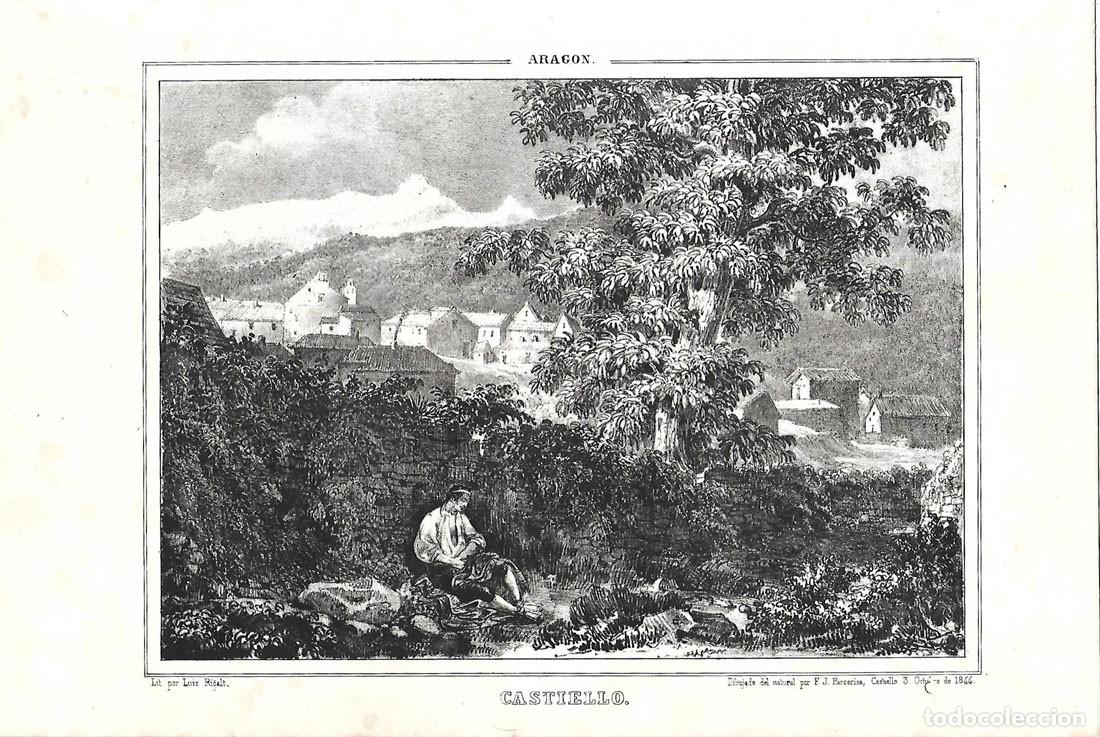 Arte: Vista de Castiello de Jaca en Arag&oacute;n