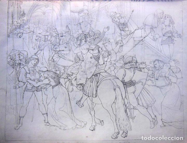 Kunst: DIE ABREISE DES SIEGFRIED - LE D&Eacute;PART DE SIEGFRIED.