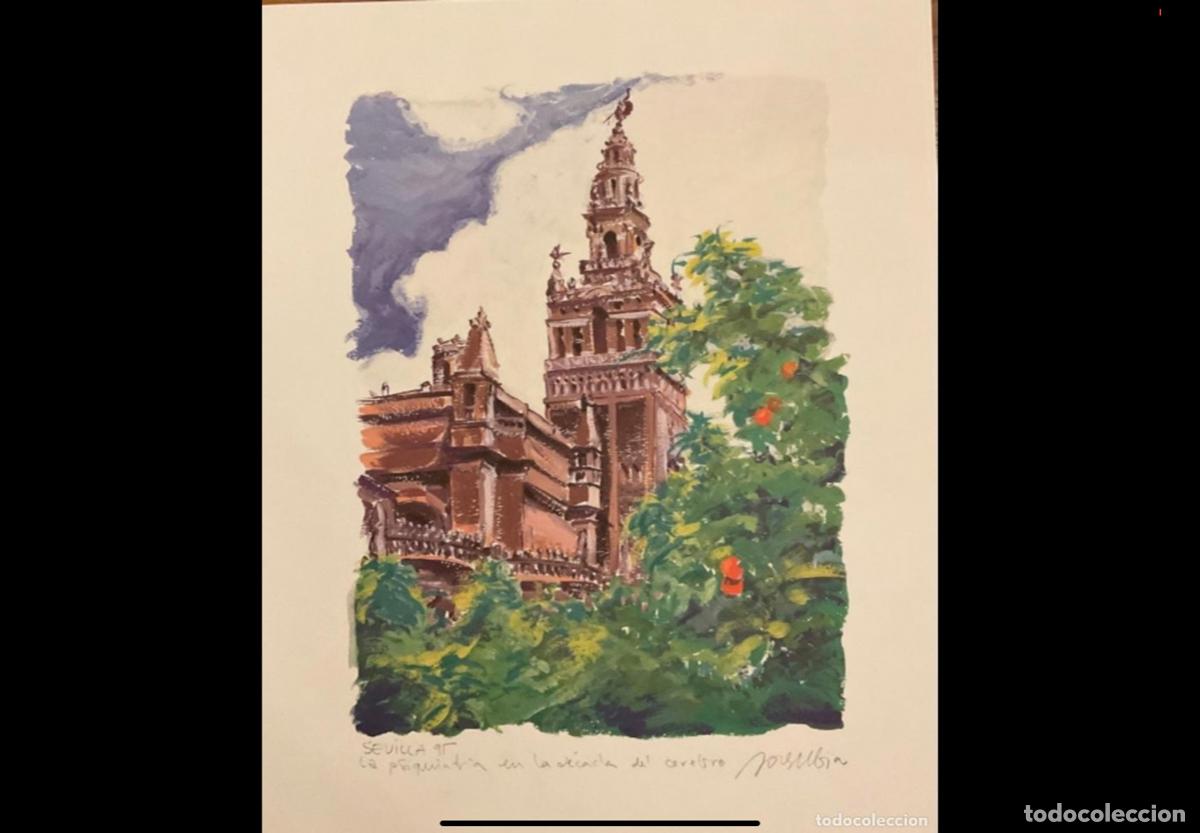 Arte: PAREJA DE LITOGRAFIAS FIRMADAS DE JOSEP UBIA