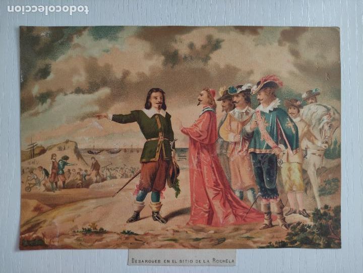 Arte: Desargues en el sitio de la Rochela - 24x18 - Foto 1